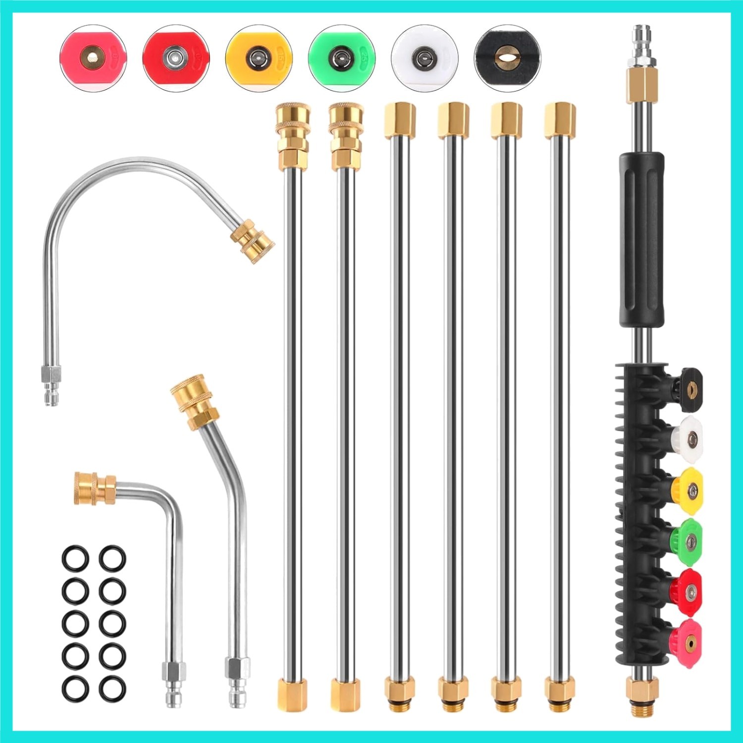 Gutter Cleaning Tools From the Ground, 10 Pack 9 FT Pressure Washer Extension…