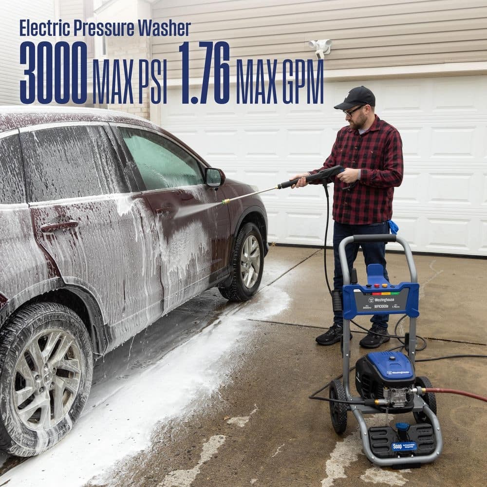 Westinghouse 3000 PSI 1.76 GPM 13 Amp Cold Water Electric Pressure Washer