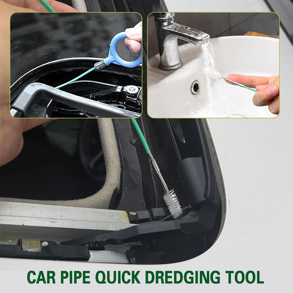 Lyxheth Auto Sunroof Drain Cleaning Tool, Long Pipe 118.11 inch, Green