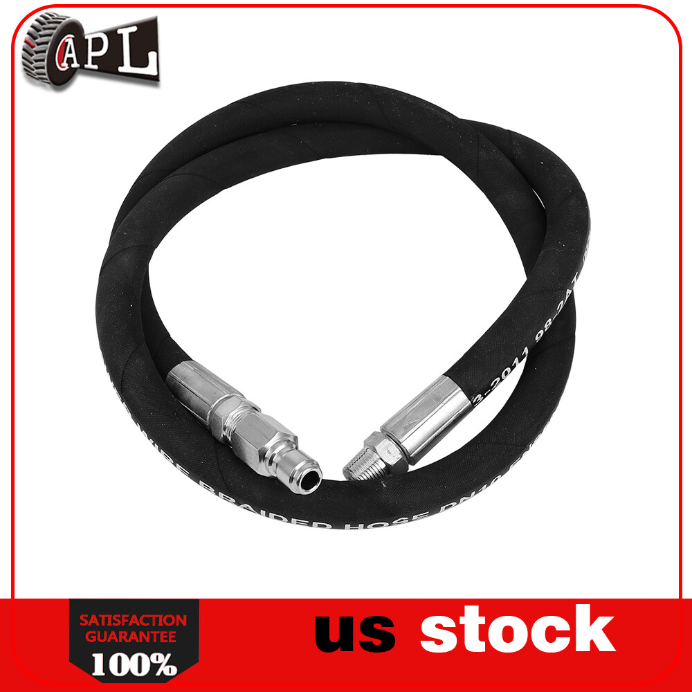 Pressure Washer Whip Hose 4 Ft X 3/8 Inch Hose Reel Connector Hose For Pressure