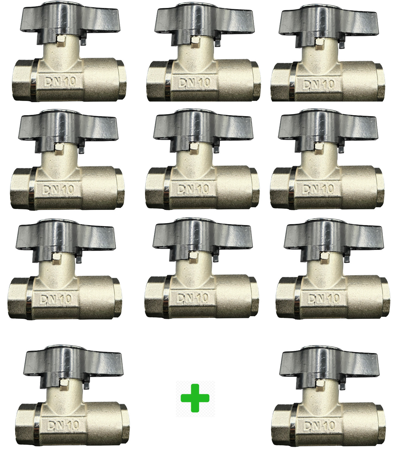 DN10 3/8″ Premium Plated Brass Ball Valve Made In ITALY