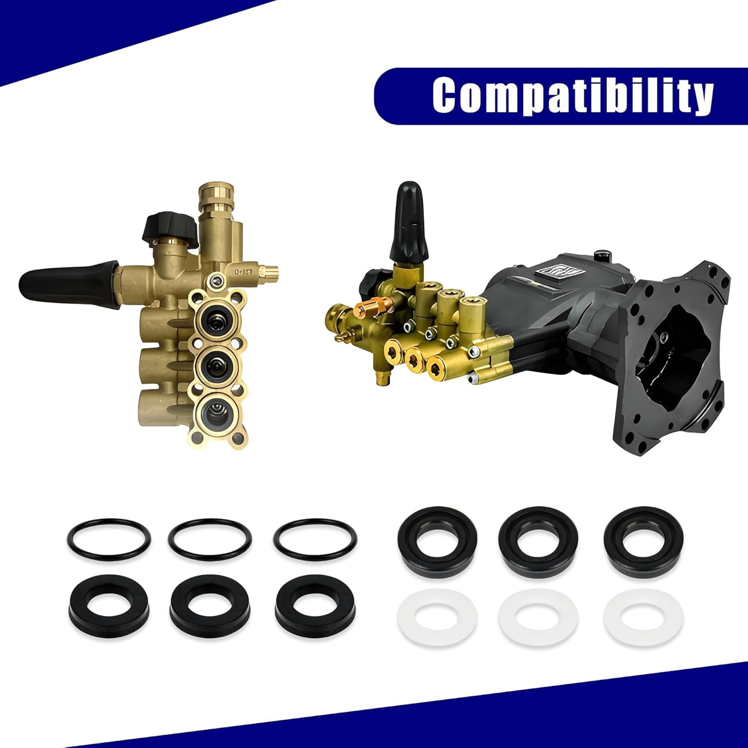 Pressure Washer Pump Seal Kit Replacement for Simpson Cleaning 510005 Seal Kit
