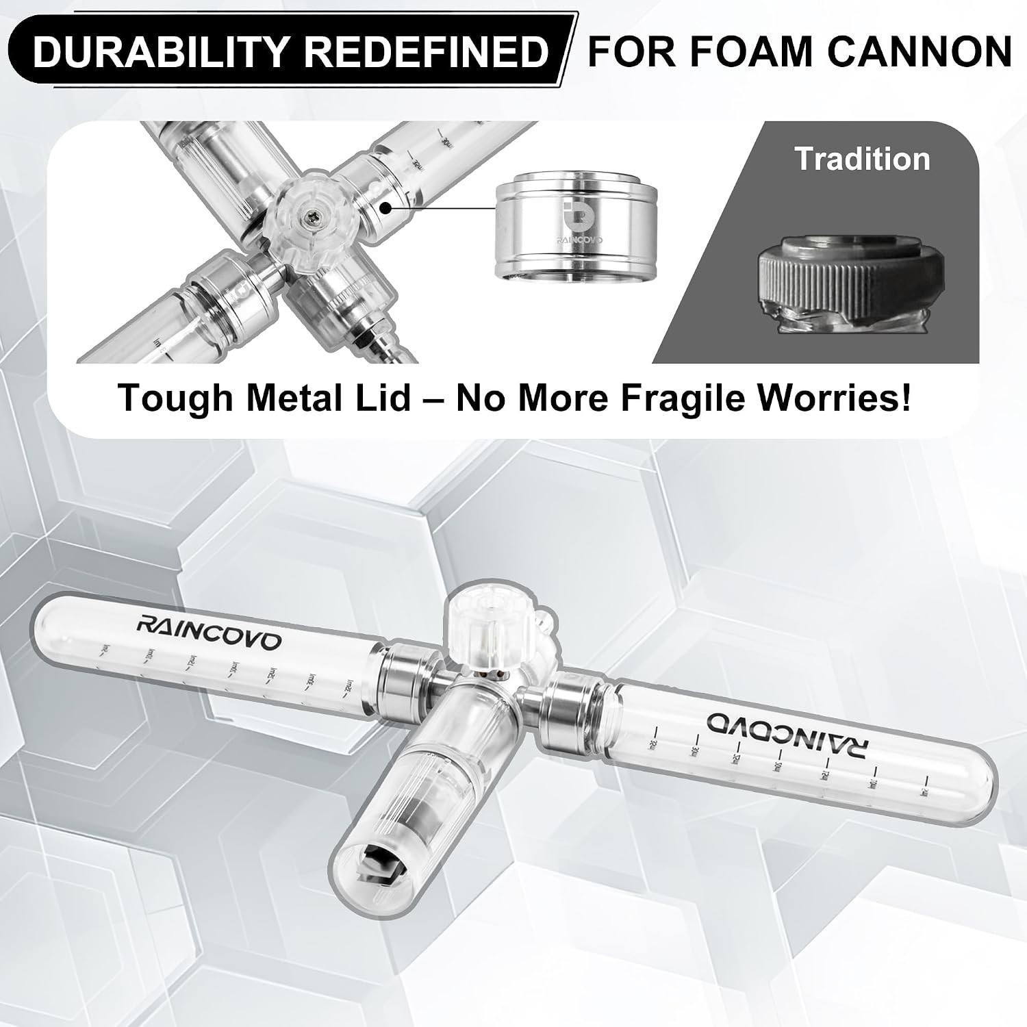 Dual Foam Cannon for Pressure Washer, Dual-Bottle Mini Soap Cannon, Foam Gun
