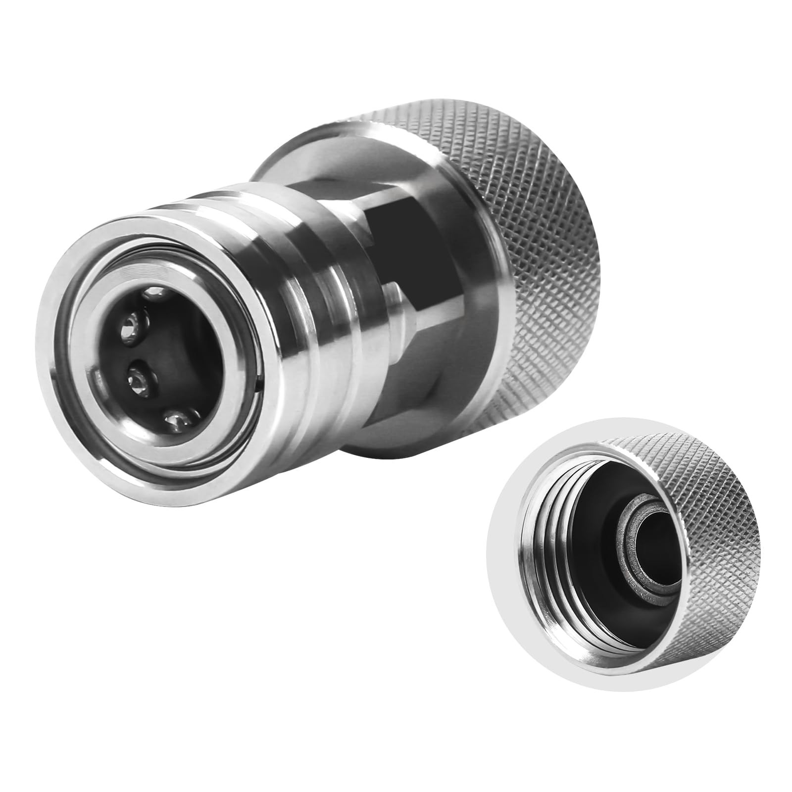 Garden Hose to Pressure Washer Adapter, 3/4″ GHT to 1/4″ Quick Connect Stainl