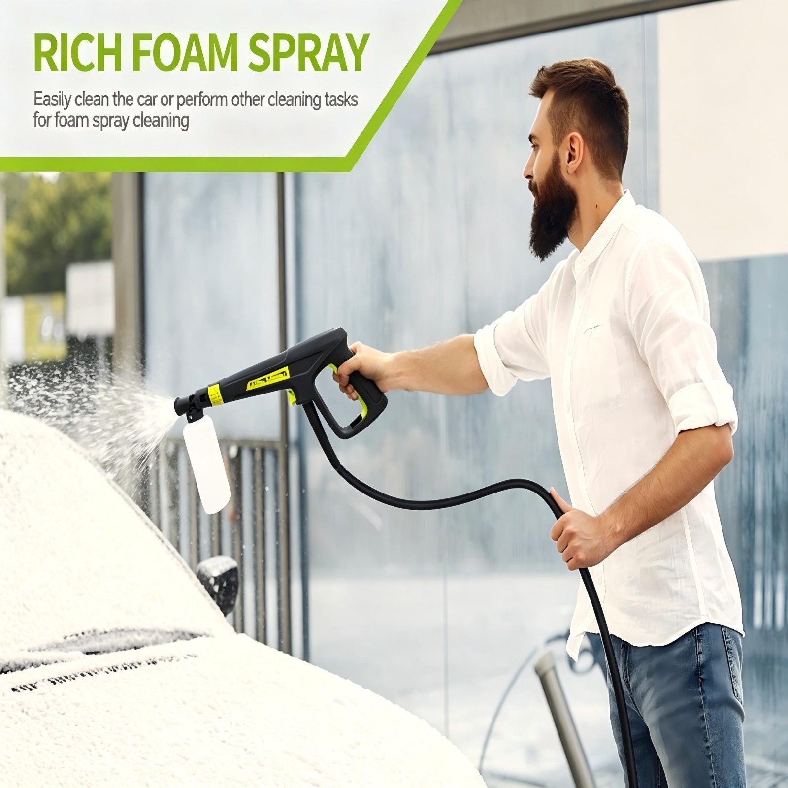 4200PSI 3.1GPMHigh Pressure Power Washer Portable Electric Cleaner Machine