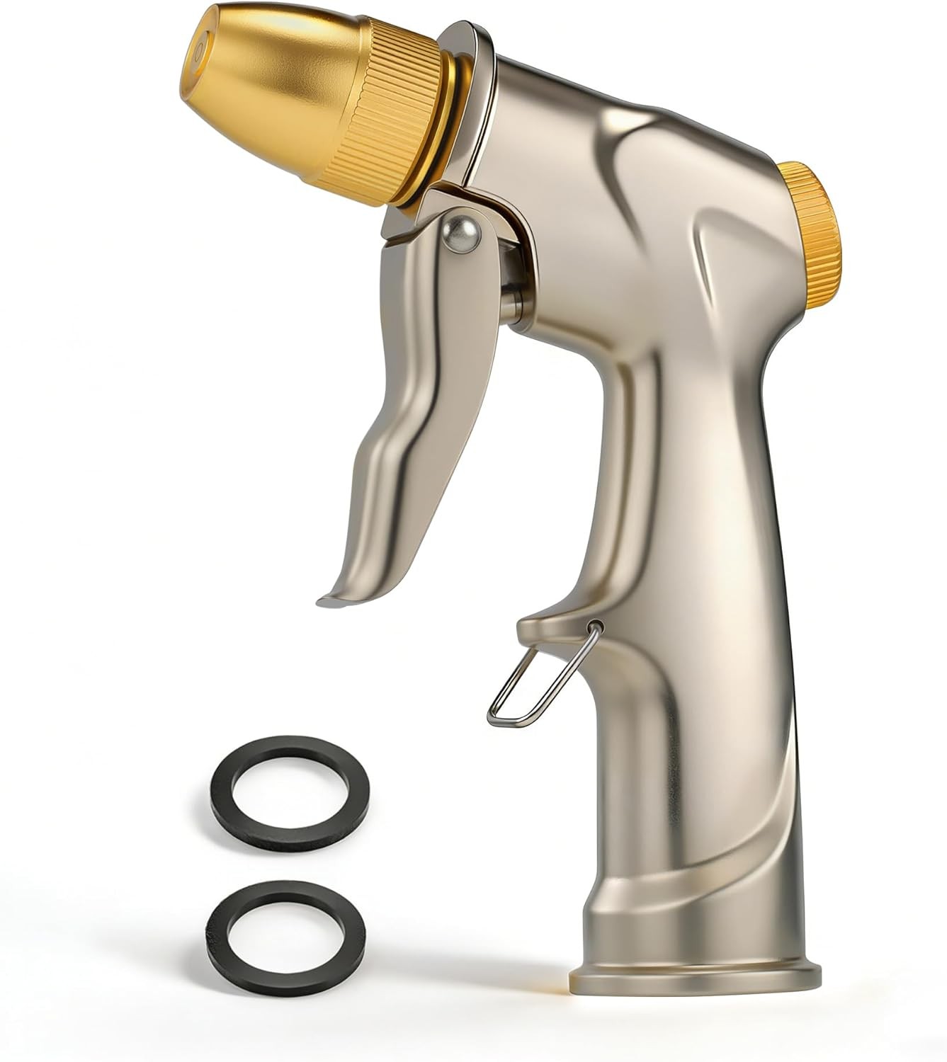 5000 PSI Heavy Duty Garden Hose Nozzle, Adjustable Spray Patterns, 3/4″ GHT
