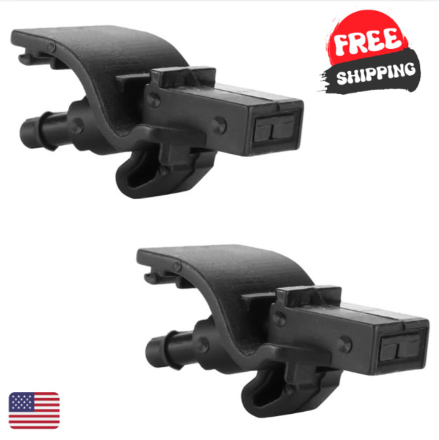 Front Windshield Washer Nozzles Wiper Spray Nozzle – Compatible for Ford Must…