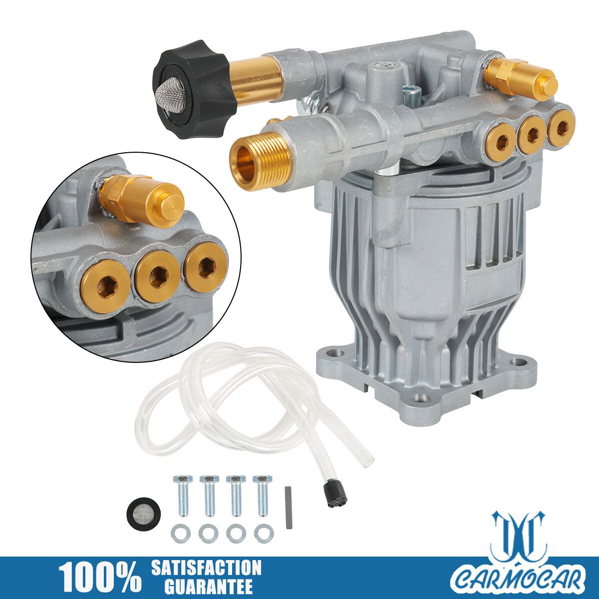 Axial Cam 90028 Pressure Washer Pump Kit 3300 PSI 2.4 GPM 3/4″ Shaft