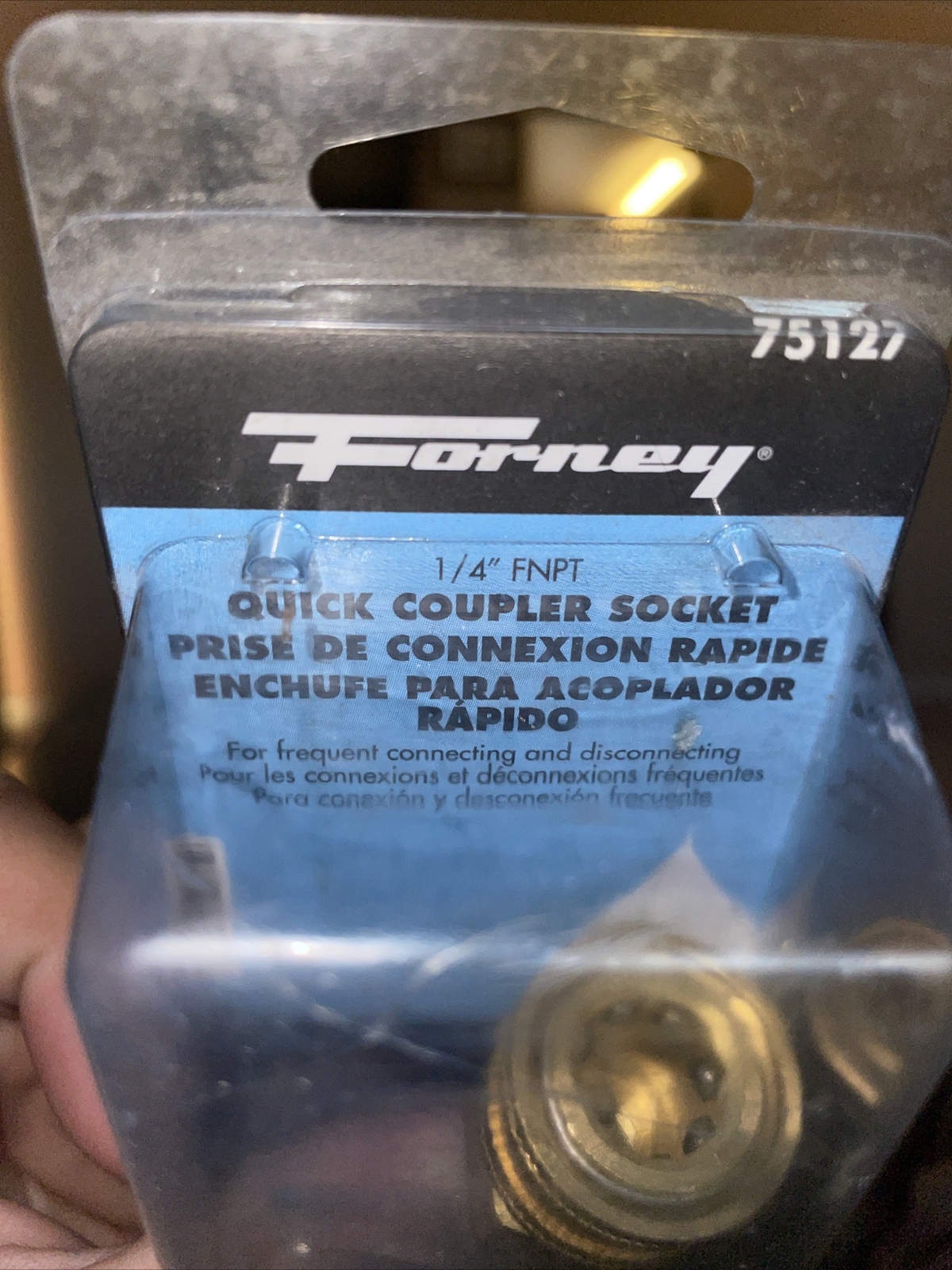 Forney 75127 Brass 5500 PSI FNPT Quick Coupler 1/4 in. Connection New
