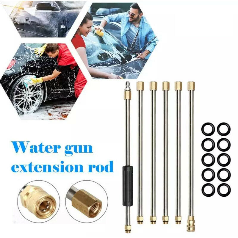 4000PSI High Pressure Washer Gun Extension Wand Spray Lance Nozzles Cleaner Tool