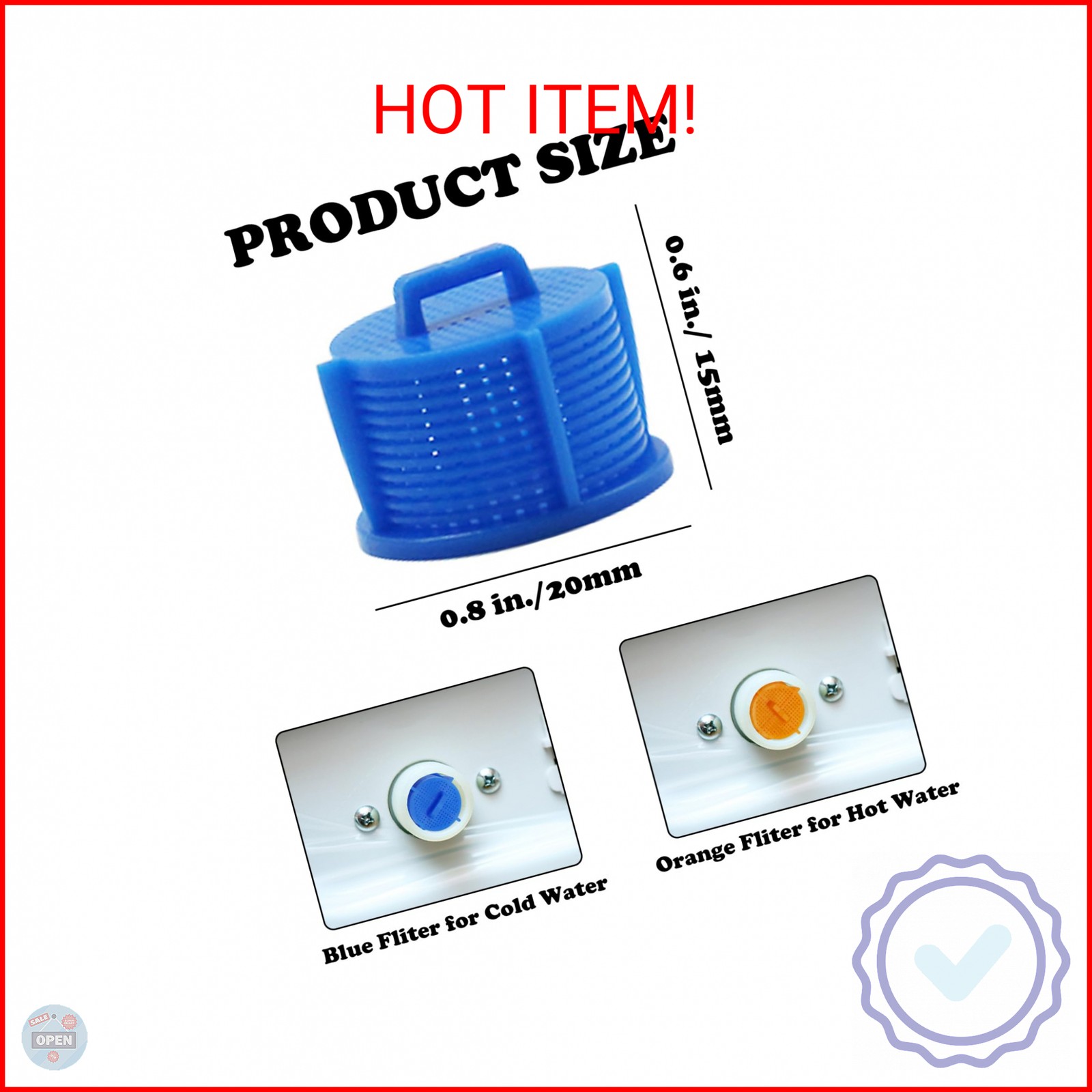 20Pcs Washing Machine Water Filters, AGM73269501 Washing Machine Filters Washing