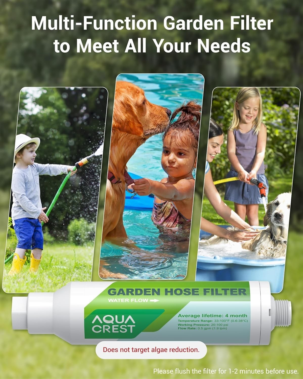 Efficient Garden Hose Water Filter 2-Pack – Prolongs Plant Health & Nozzle Life