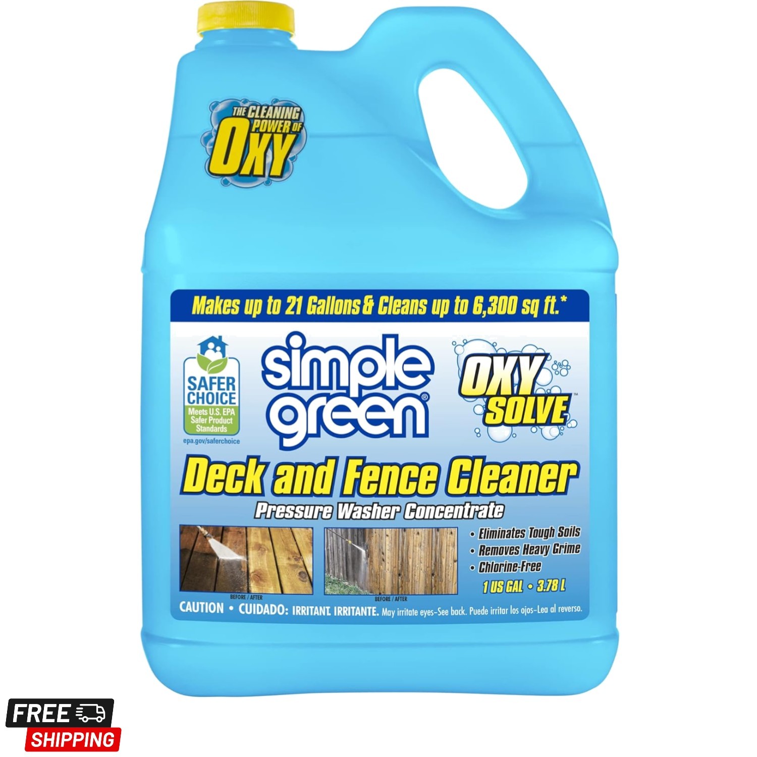 Oxy Solve Deck and Fence Pressure Washer Cleaner, Colorless to Pale Straw, Un…