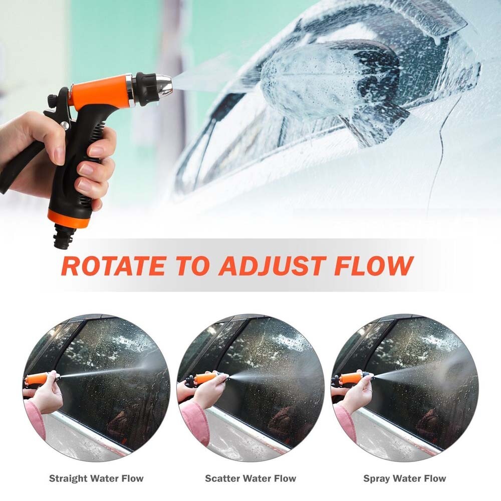 12V 100W Spray Gun 160 PSI High Pressure Electric Car Washer Hose Water Pump Kit