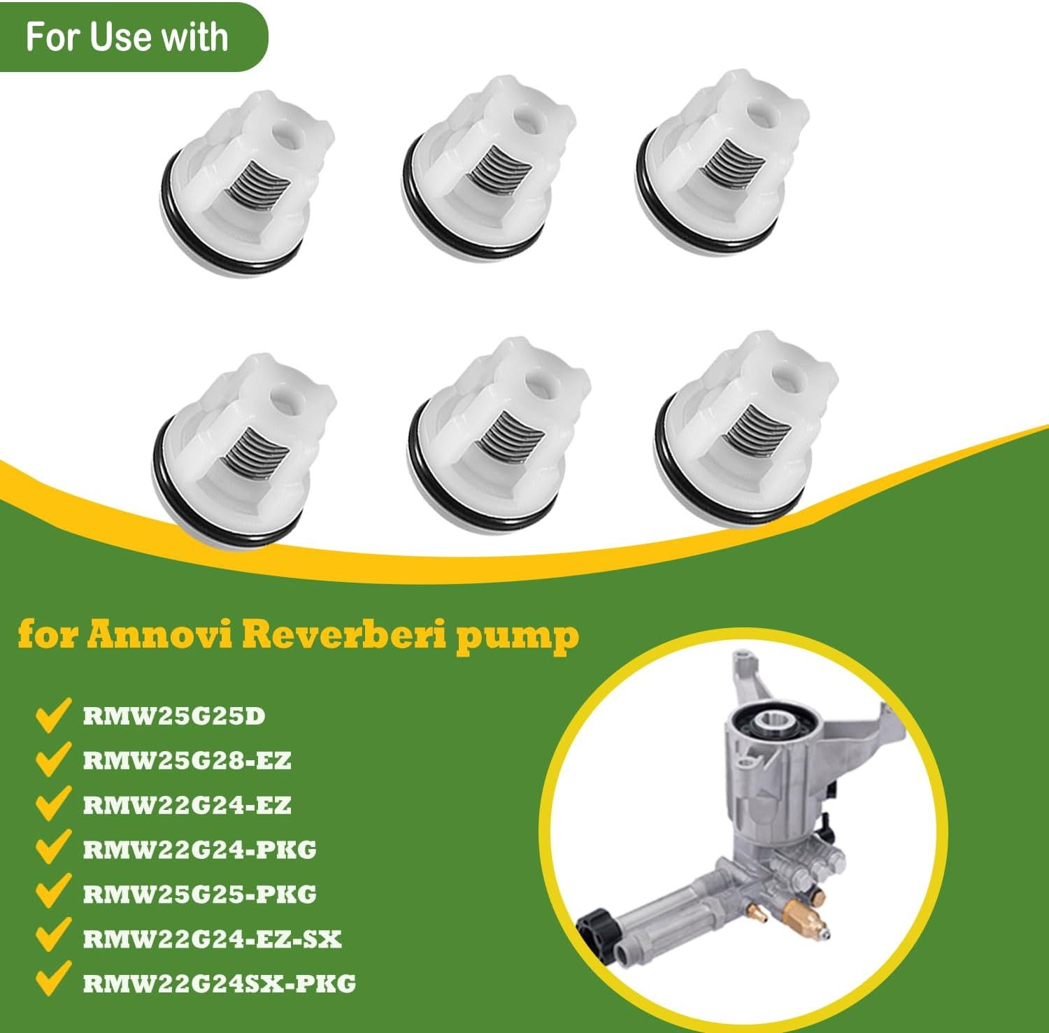 Check Valve Kit/ AR2233 Replacement Pressure Washer Valve Kit for AR Annovi Reve