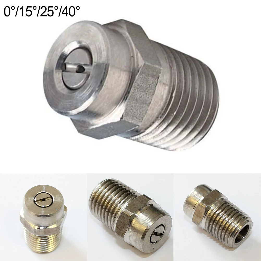 1Pc Pressure Washer Cleaning Nozzle 0 15 25 40 Degree Water Jet Angle Speed 1/4