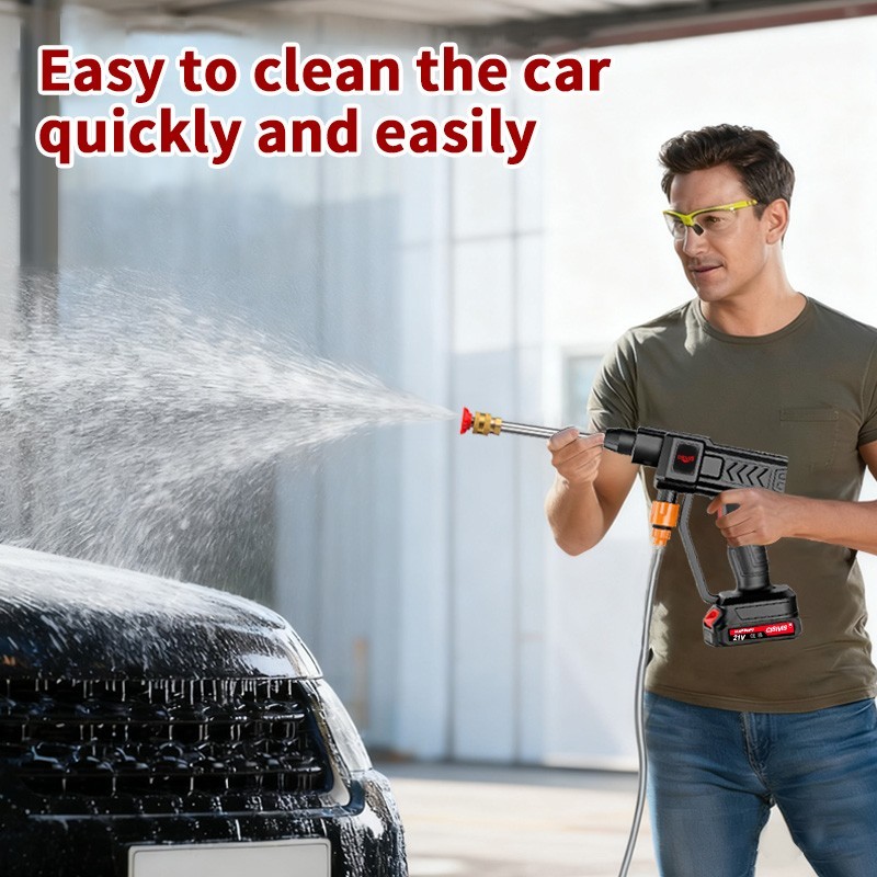 Cordless Electric High Pressure Water Spray Gun Portable Car Washer Cleaner New