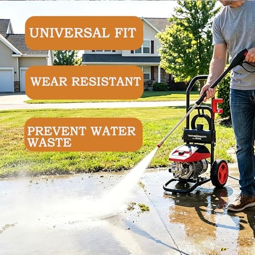 Pressure Washer O-Ring Kit 100PCS, 1/4” Red + 3/8” Gray Quick Connect Seals,