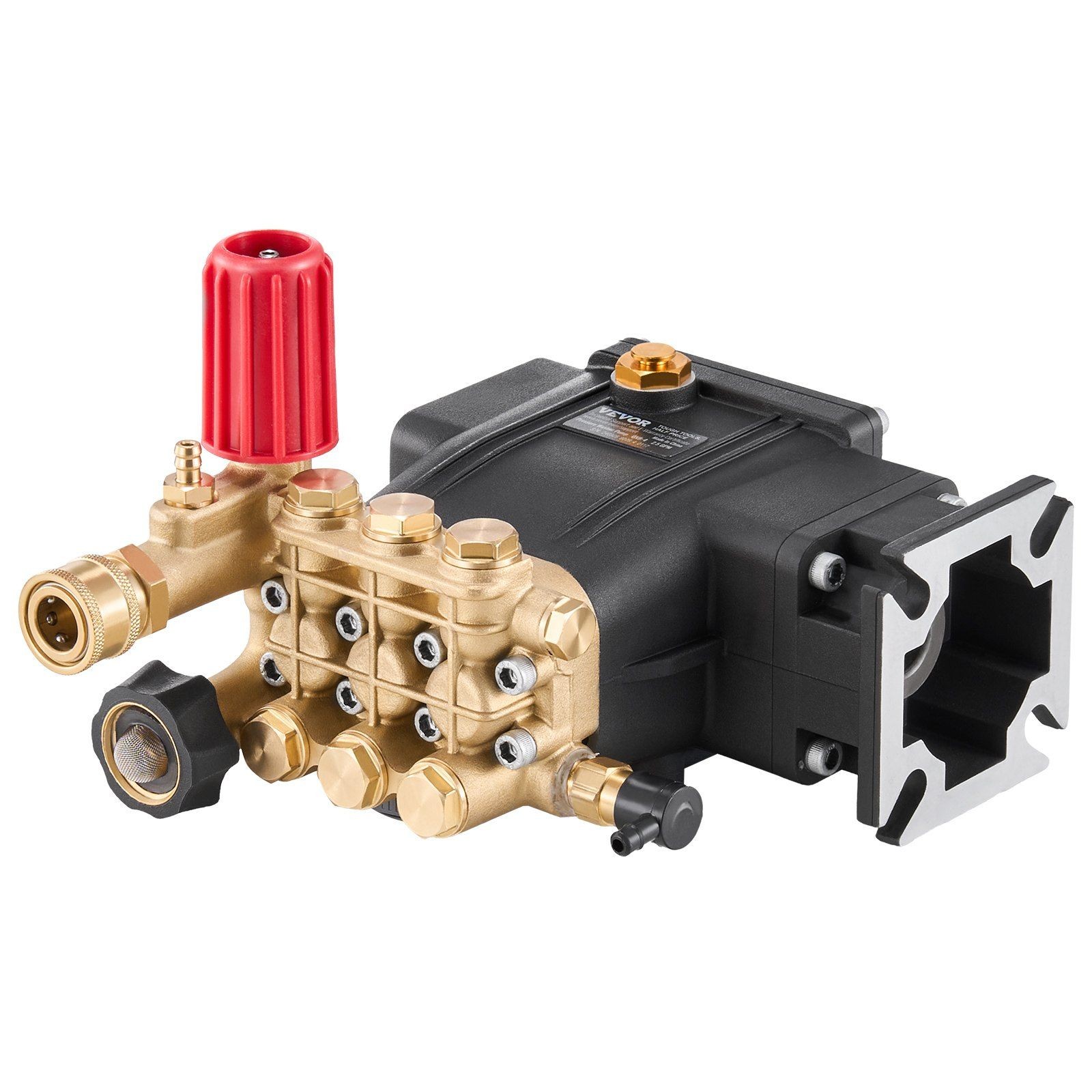 3300 PSI 2.5 GPM Horizontal Triplex Pressure Washer Pump, 3/4″ Shaft