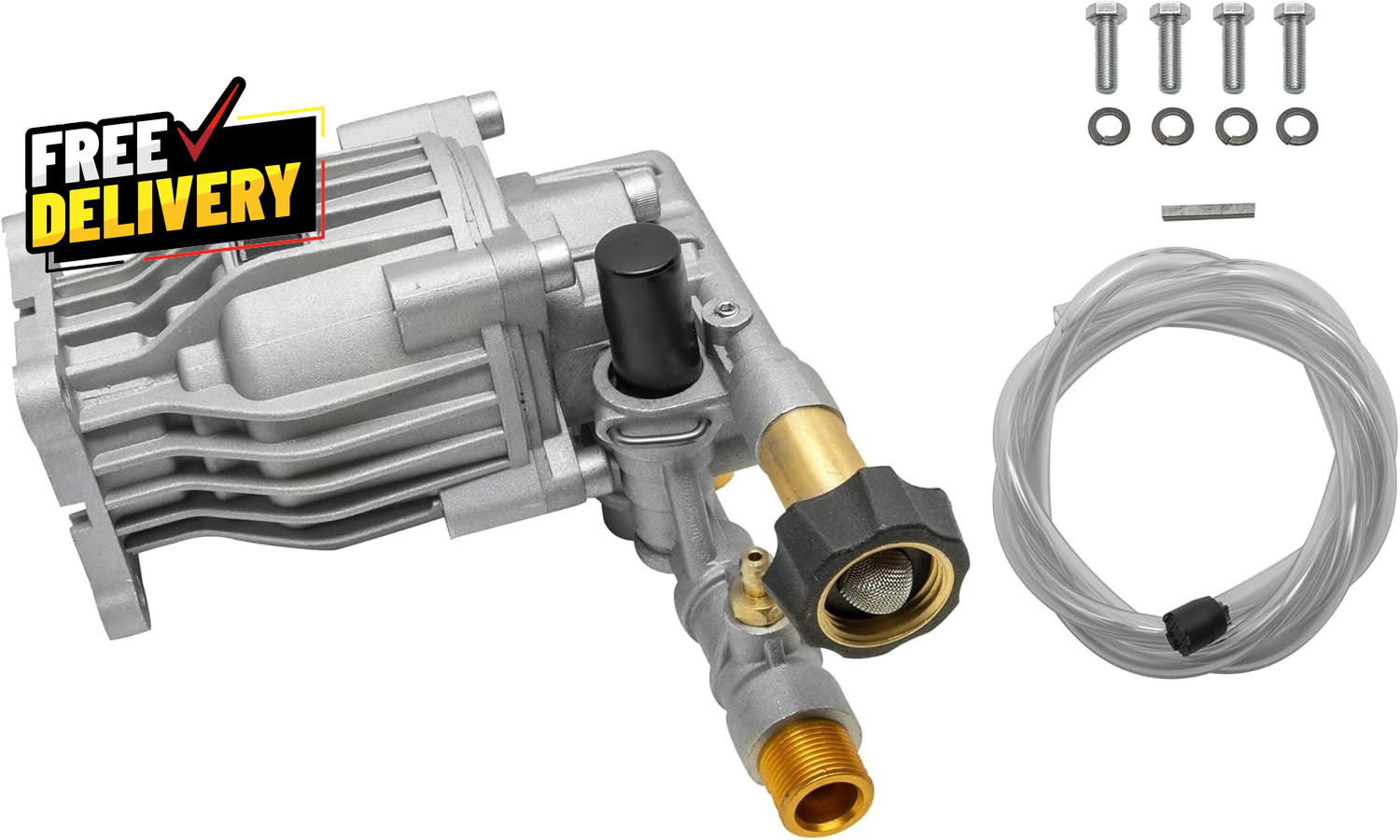 OEM Technologies 3300 PSI 2.4 GPM Replacement Pressure Washer Pump Kit Horiz…
