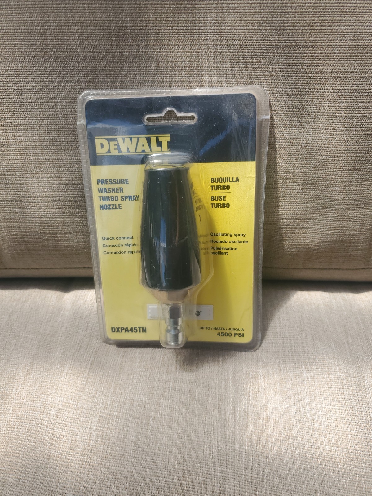 Dewalt DXPA45TN 4500 PSI Pressure Washer Turbo Spray Nozzle Sealed