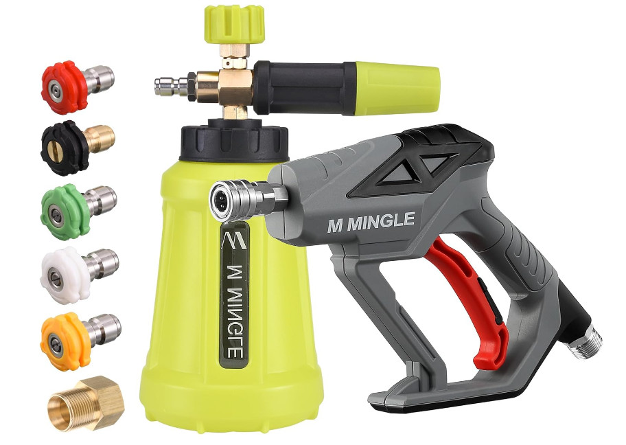 High Pressure Washer Gun Snow Foam Lance 4000 PSI Cannon Foam Blaster Powe…