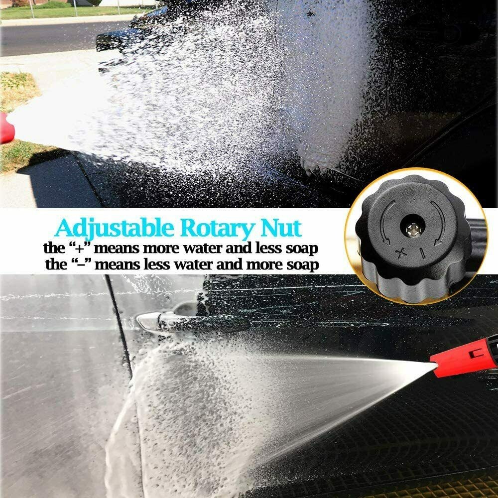 3200PSI Car Washing Gun Foam Sprayer Cannon High Pressure Washer Hose M22-14mm