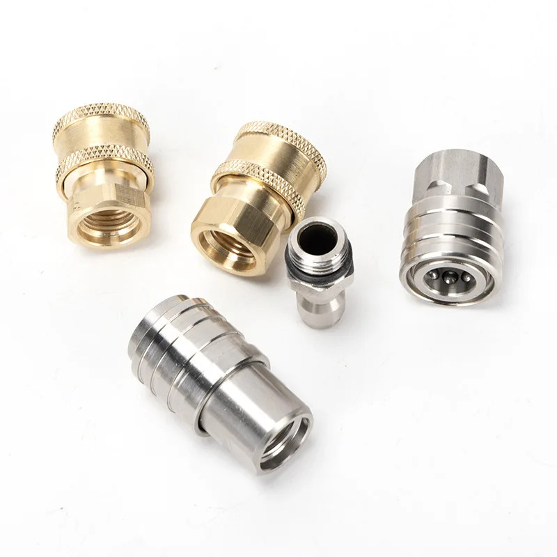 High Pressure Washer Nozzle 1/4″ Quick Plug Connector Coupler with G1/4 Male Fem