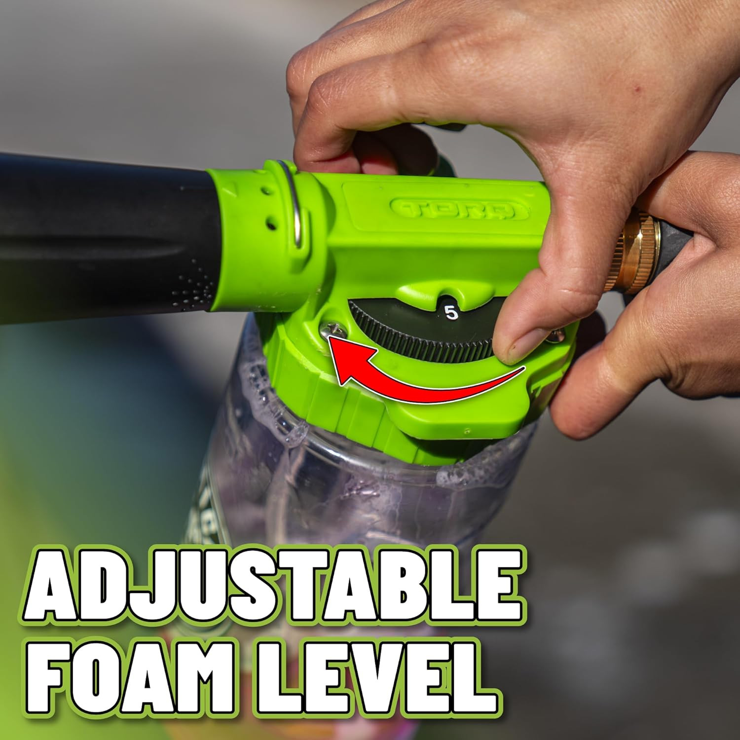 TORQ Foam Blaster 6 – Foam Cannon Garden Hose Attachment, Easy to Use, Sprays Th