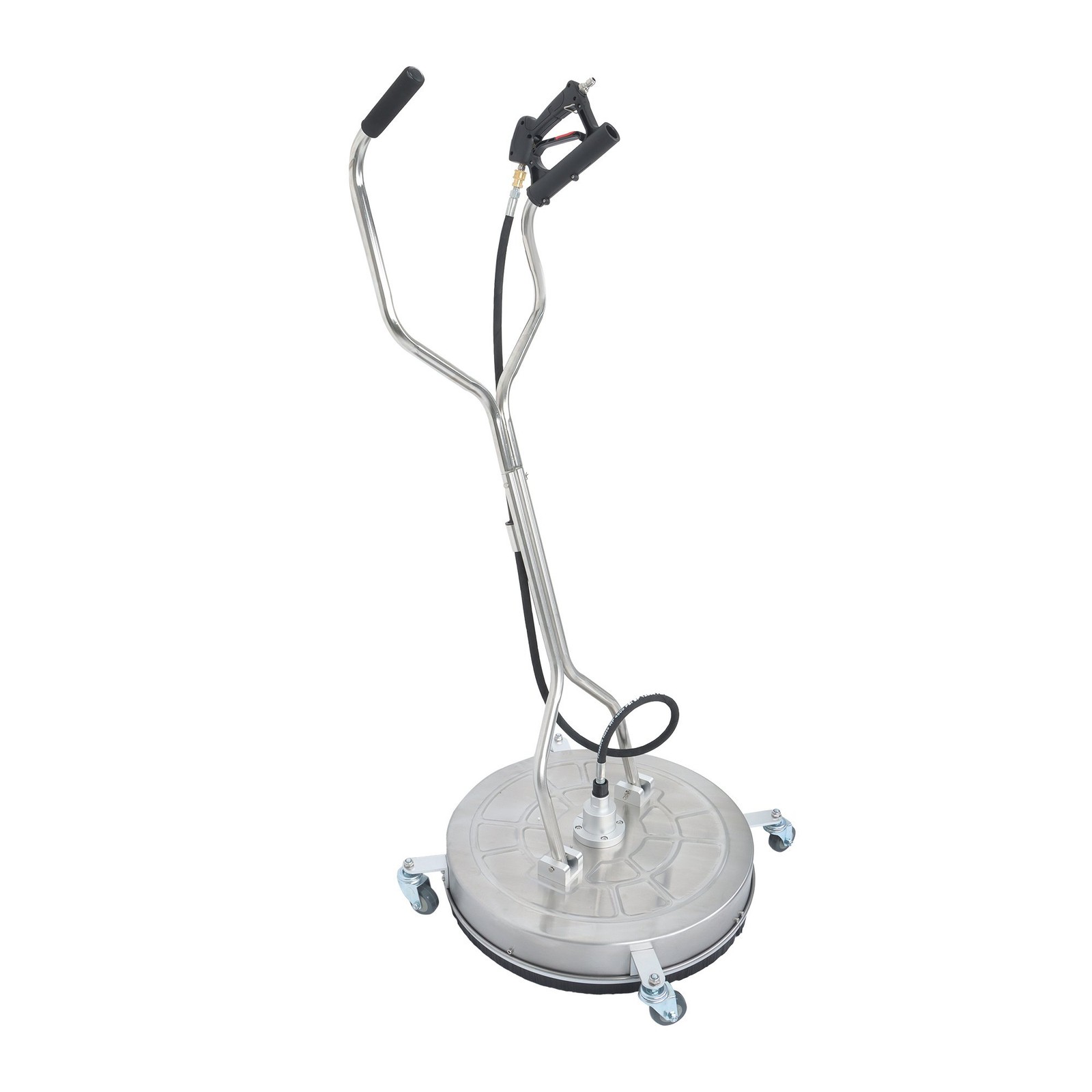 Instant-Attach 24-Inch Pressure Washer Surface Scrubber with Dual-Grip Handles
