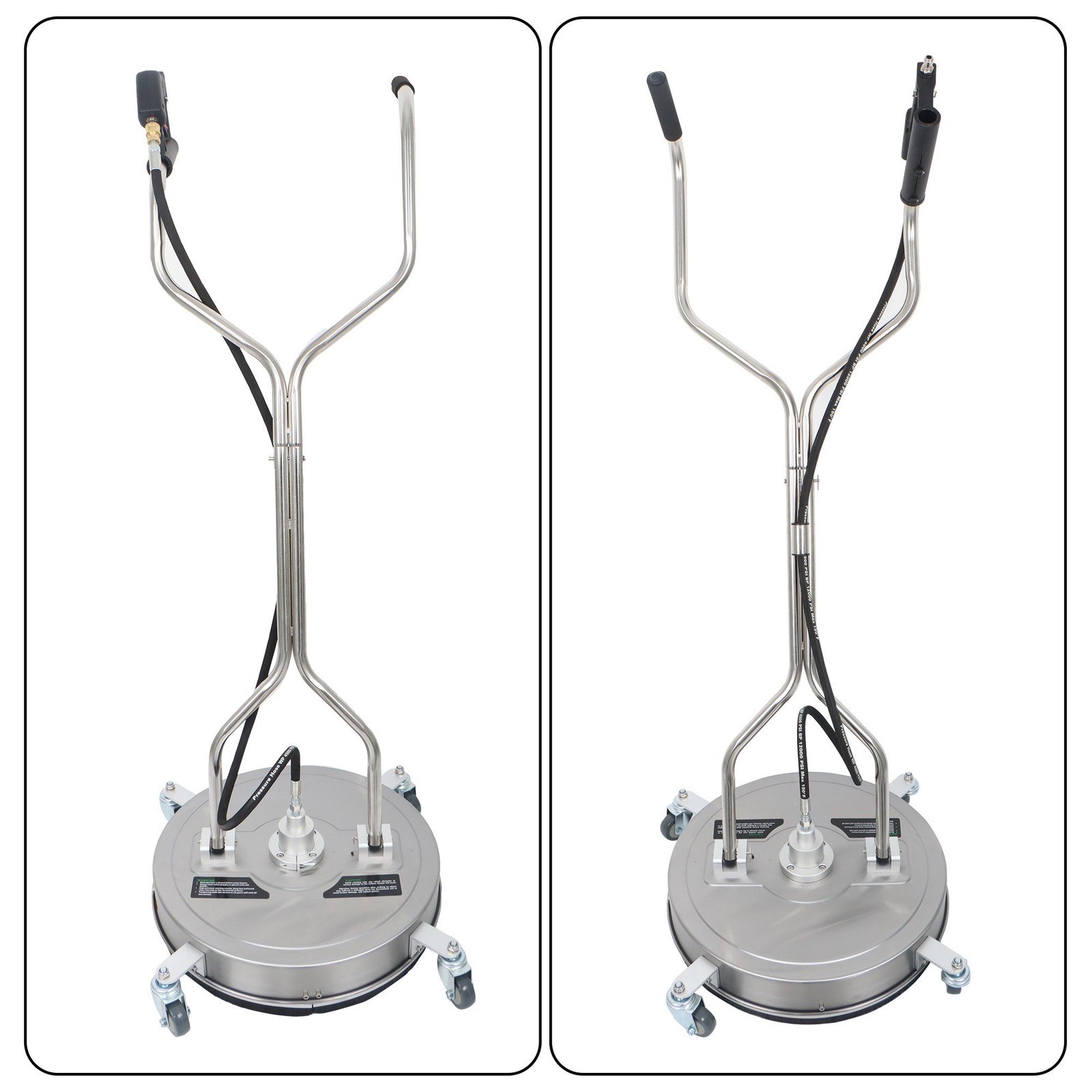 20″ Pressure Washer Surface Cleaner w/ Handles & Wheels Quick Connect
