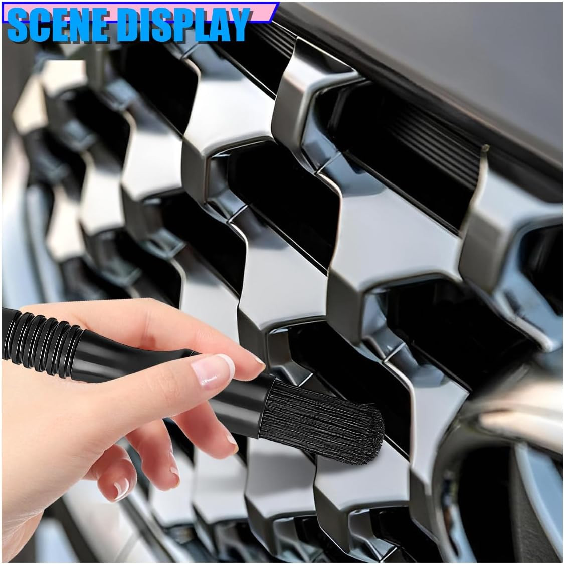 Parts Washer Brush, Wear Resistant Stiff Bristle Auto Parts Cleaning Tool, No Sc