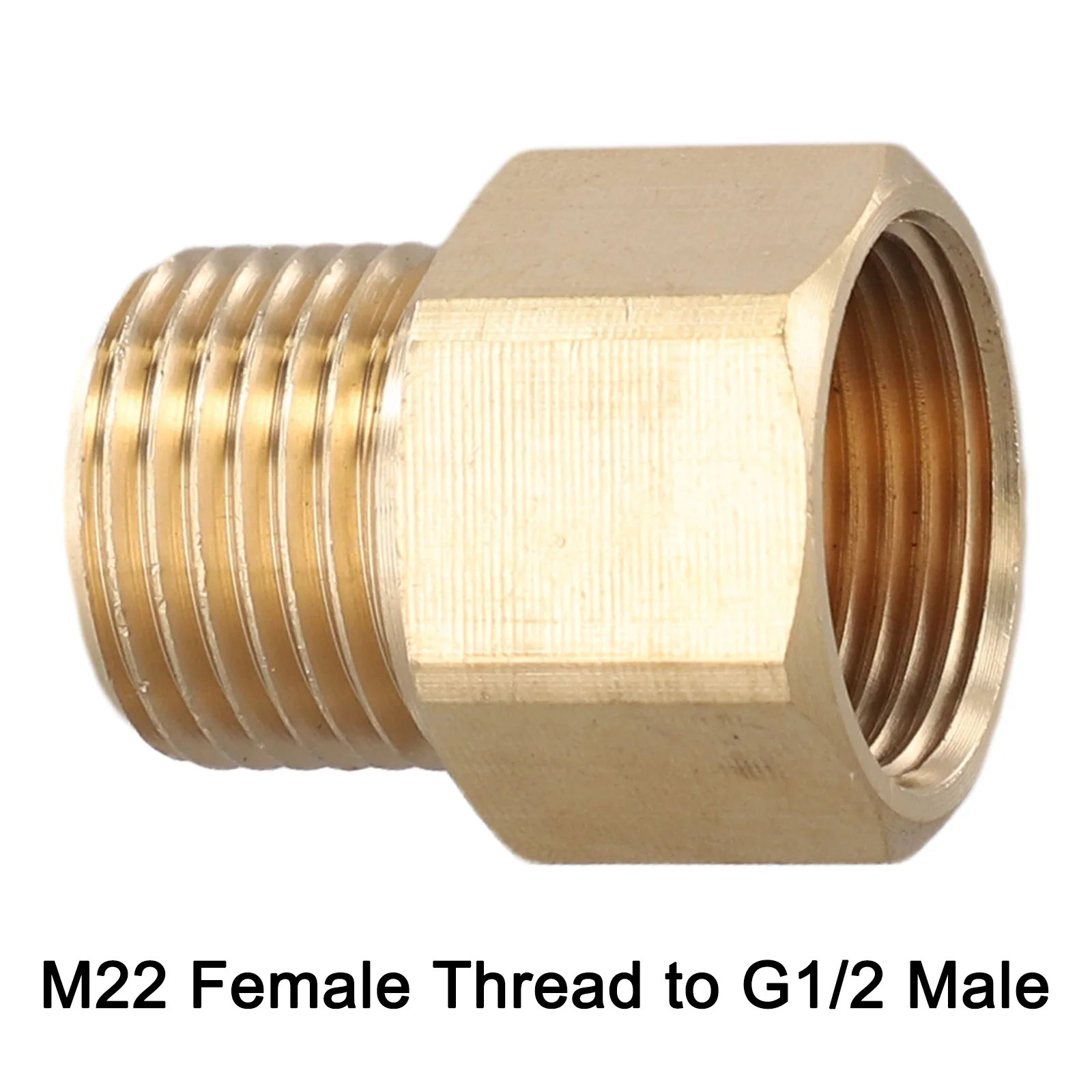 M22 14Mm Female Thread to G1/2 Male Metric Adapter High Pressure Washer Brass Co