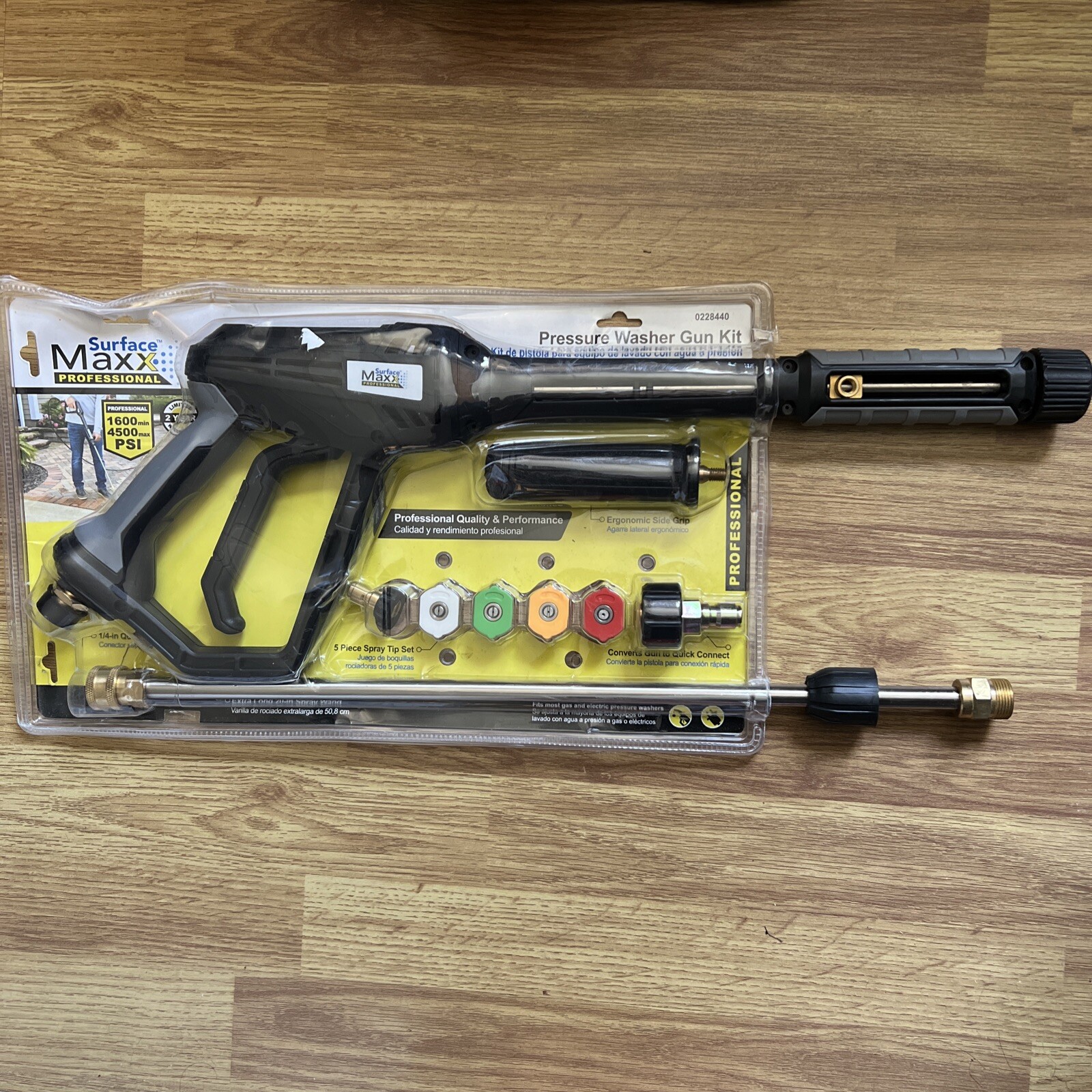 SurfaceMaxx 4500 PSI Pressure Washer Spray Gun Kit