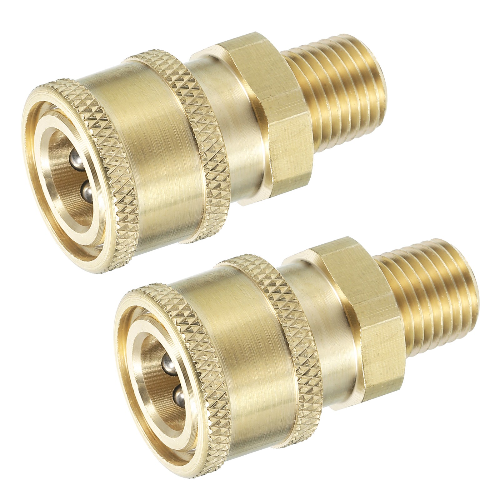 Pressure Washer Adapter, 1/4 Inch Quick Connect to Male NPT Thread, 2 Pack