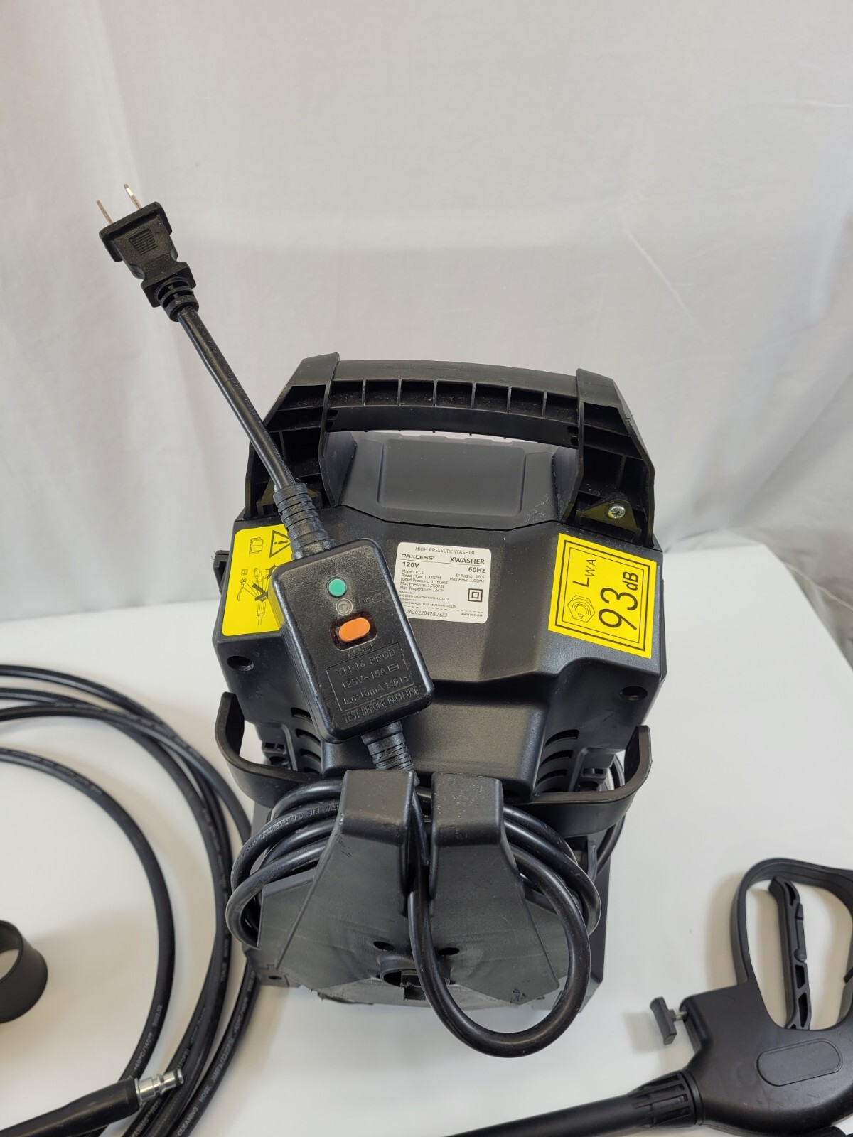 Portable Pressure Washer 1750 PSI 1.6GPM Lightweight Electric