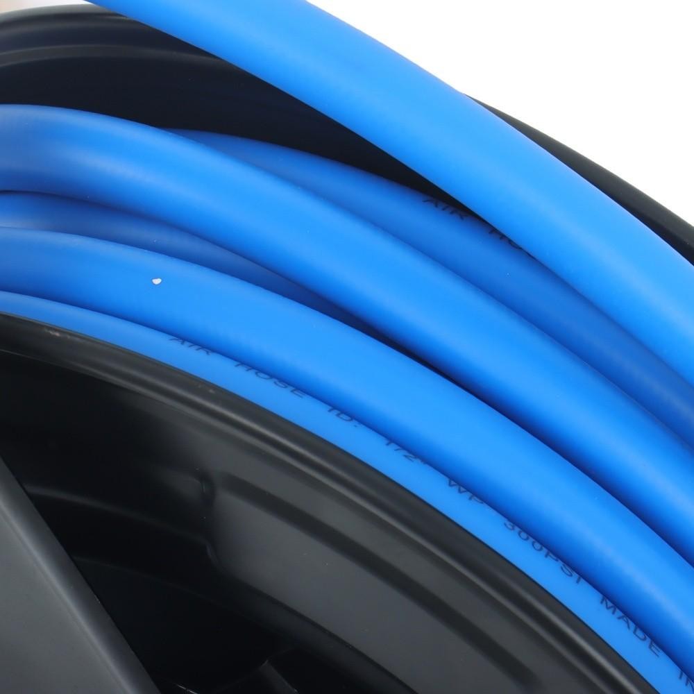 Retractable Hose Reel 1/2 Inch x 50Ft Auto Rewind Hose-Reel W/ Rubber Hose