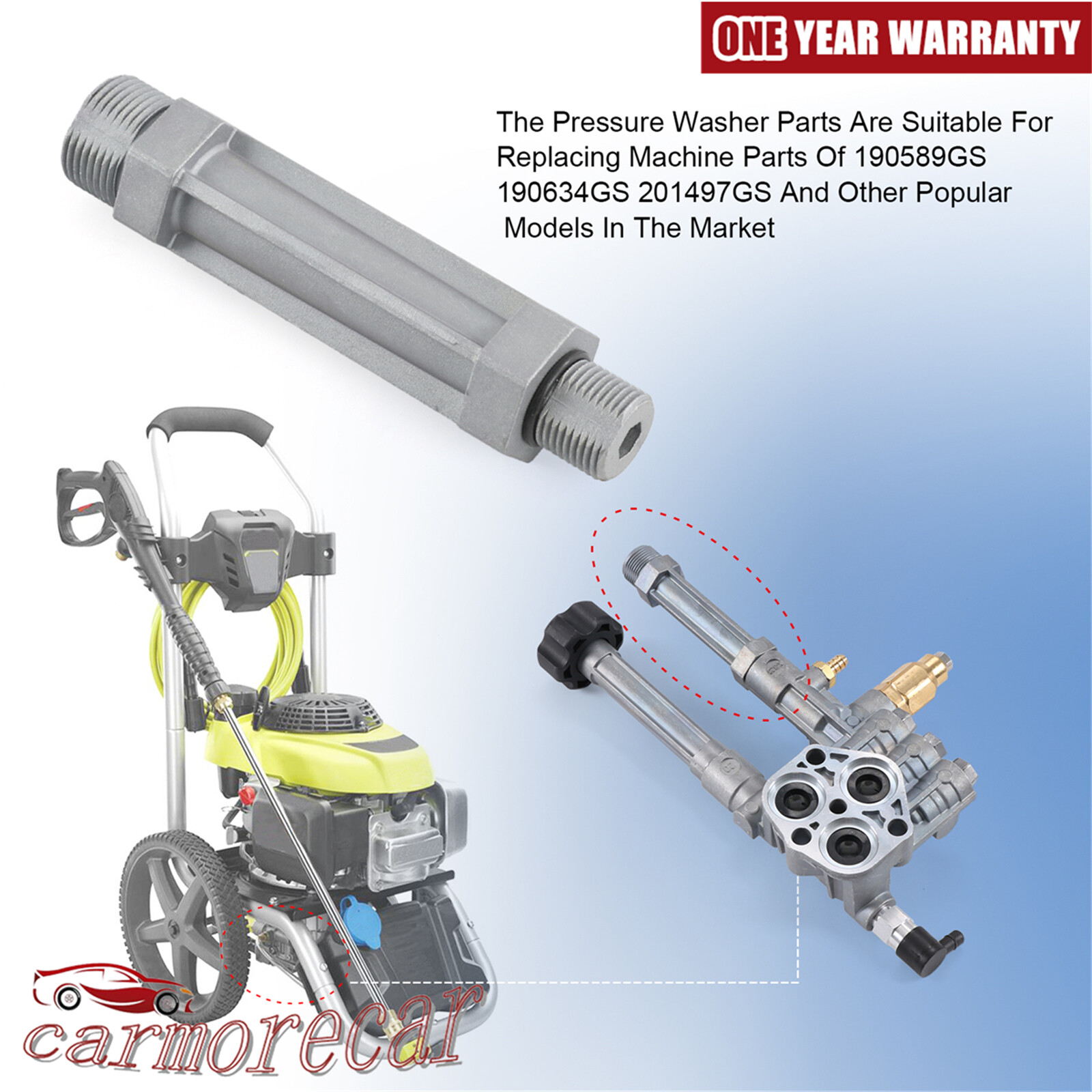 190589GS 190634GS 201497GS Power Pressure Washer Pump WATER OUTLET TUBE