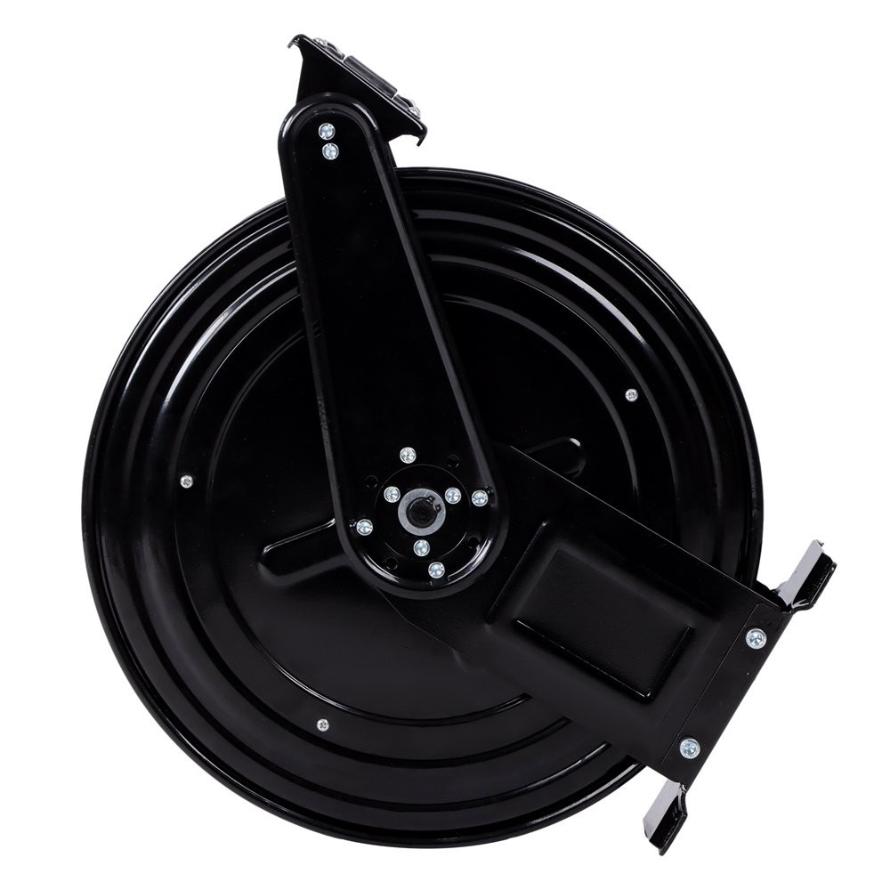 3/8″ X 50 FT High Pressure Washer Hose Reel for Water/Air/Oil Auto-Retractable