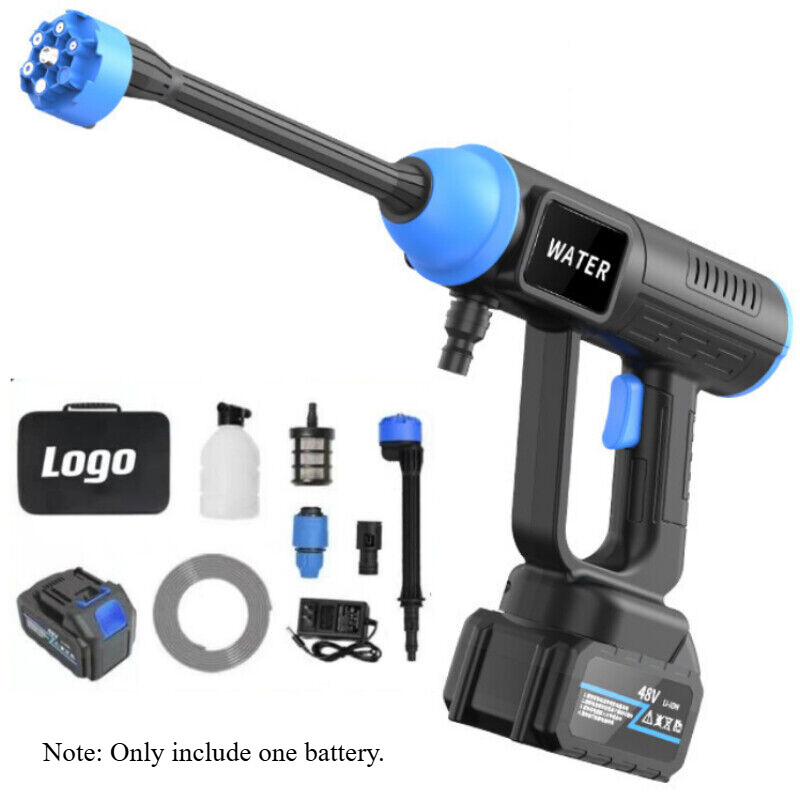 Wireless Water Spray Gun Portable High Pressure Car Washer Cordless Cleaner 300W