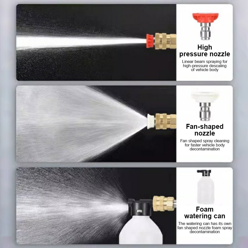 500W Cordless Water Spray Gun Portable High Pressure 50BAR Car Washer Cleaner