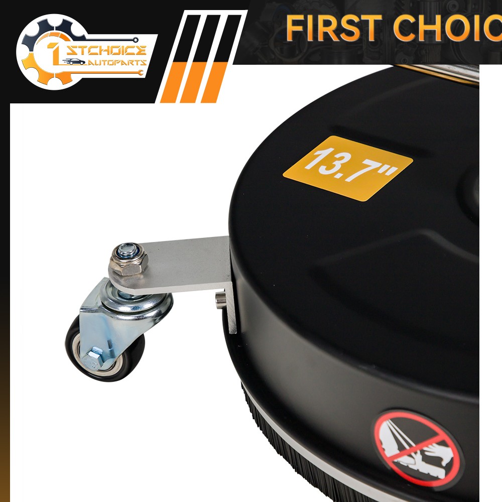 13.7 Inch High Pressure Washer Surface Cleaner Stainless Steel 4000 PSI