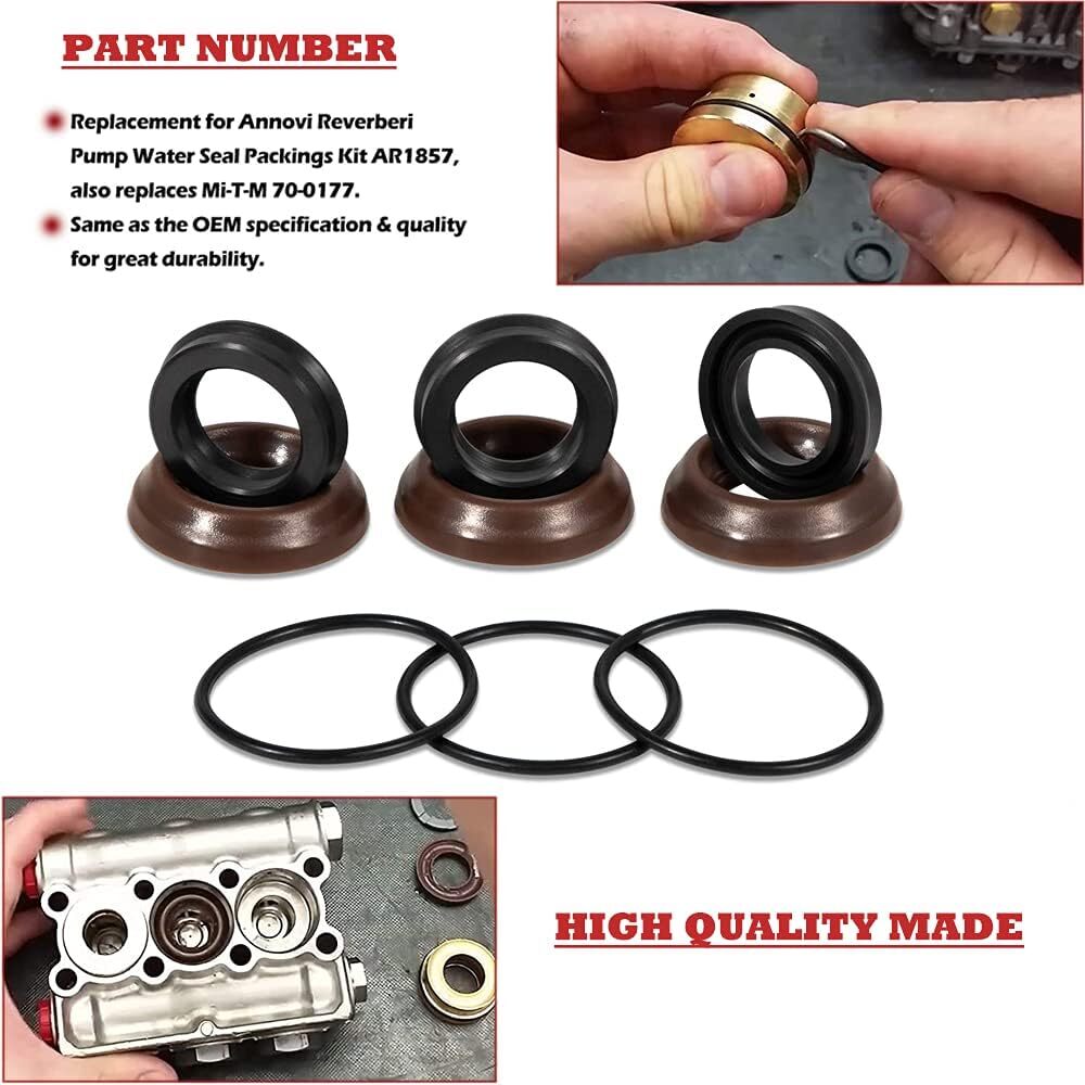 AR1857 18mm Seal Packing Kit XR Annovi Reverberi RK RKA RKV Pressure Washer Pump