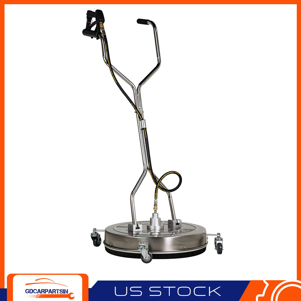 24″ 4000 psi Pressure Washer Surface Cleaner with 4 Wheels 8GPM Dual Handle