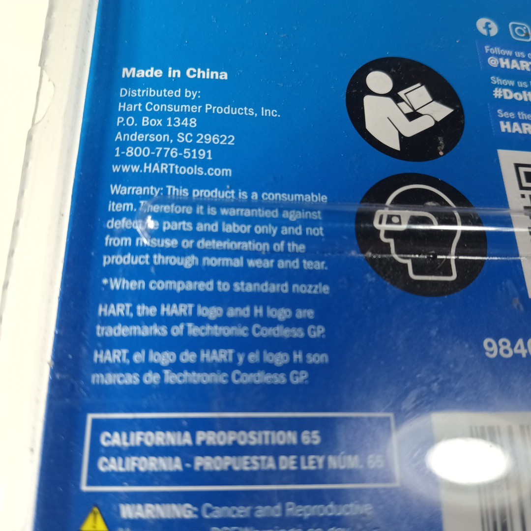 NEW Hart HW31TN01 Turbo Nozzle 3300 Max Psi for Pressure Wash