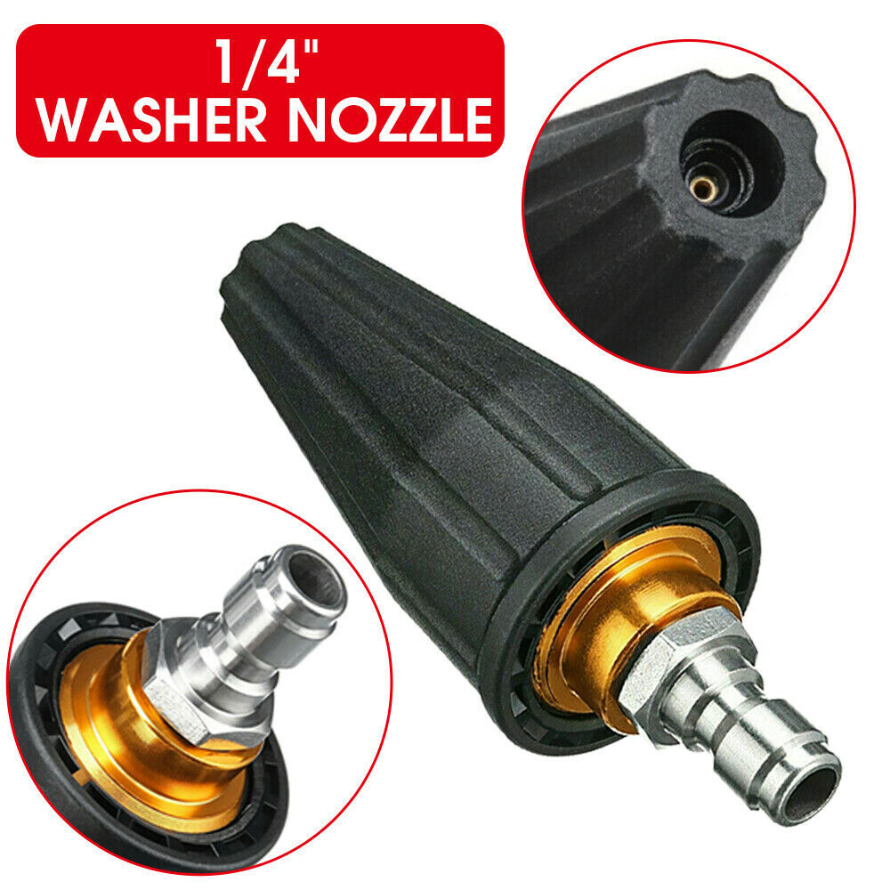 4.0GPM High Pressure Washer Rotating Turbo Nozzle Spray Tip 4000PSI 1/4″ Quick