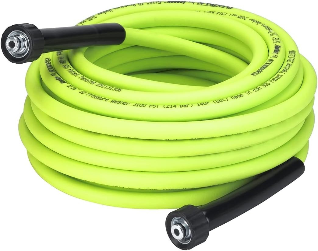 Durable 50′ Pressure Washer Hose – 3100 PSI, Flexible Polymer Construction
