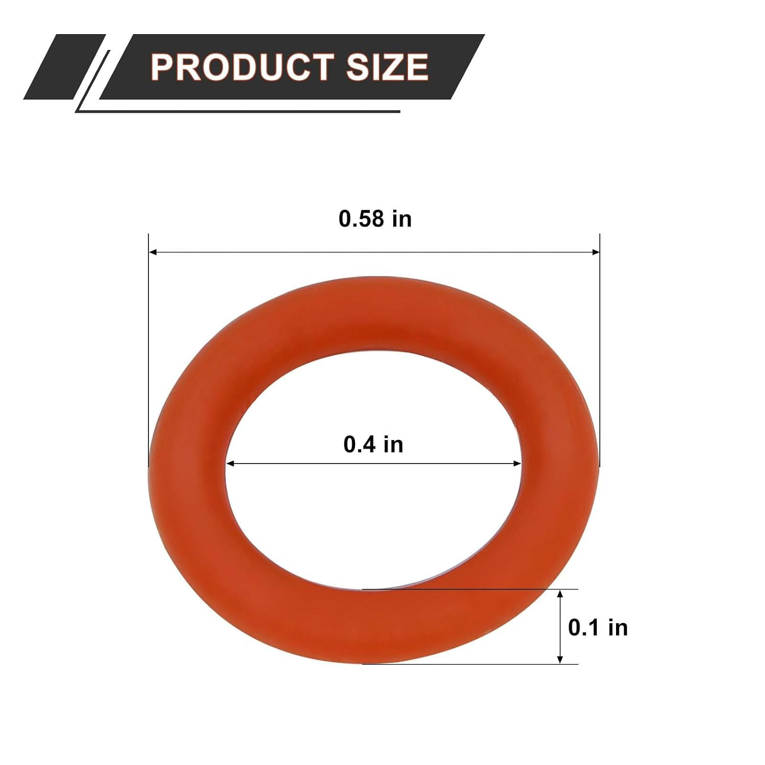 100 Pack 1/4″ Pressure Washer Quick Coulper Colored O-Rings,1/4″ O-Rings Orange
