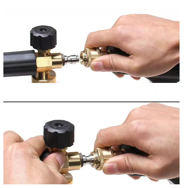 1/4″ Snow Foam Pressure Washer Gun Car Wash Soap Lance Cannon Spray Jet Bottle