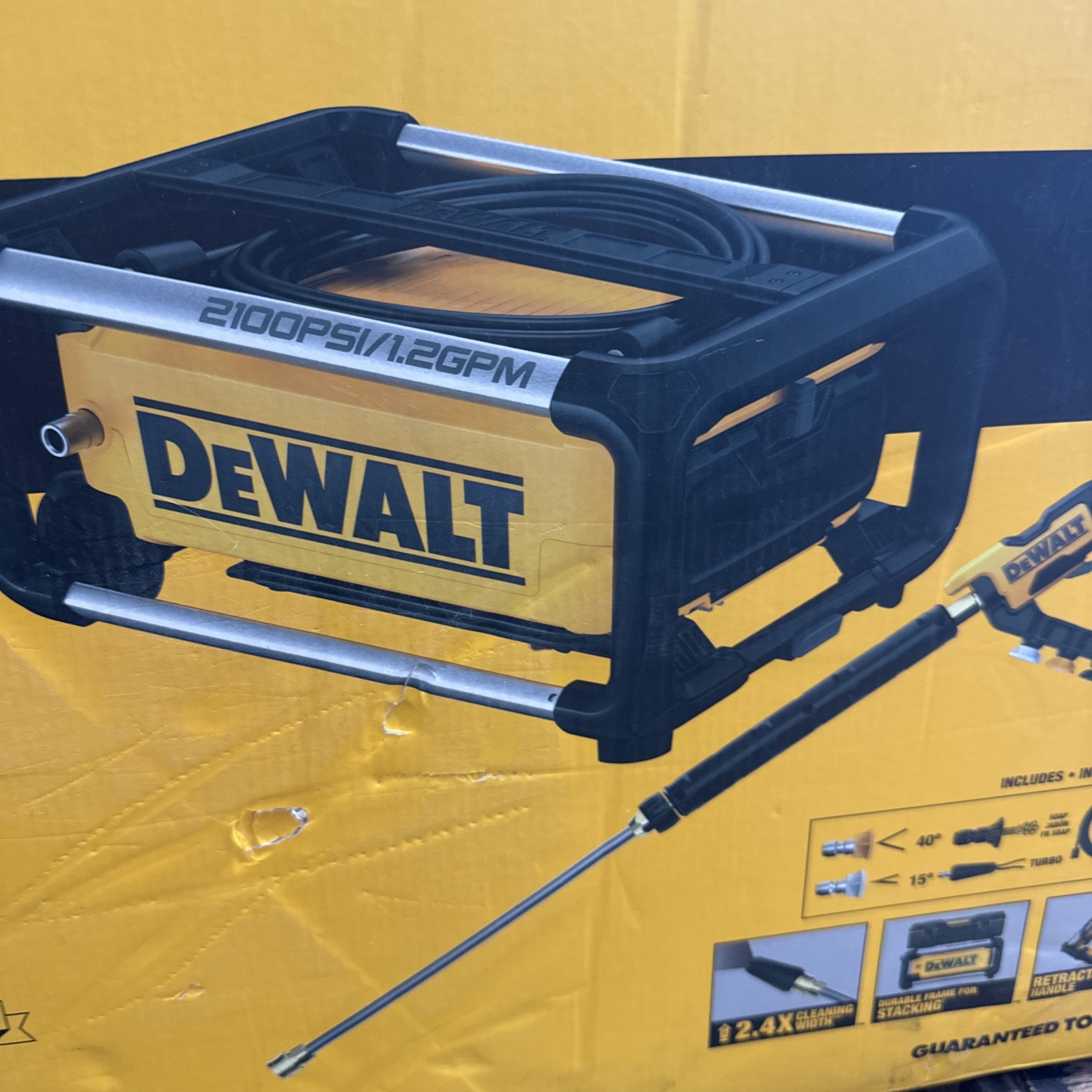 DEWALT 2100 PSI Electric Jobsite Pressure Washer (DWPW2100) New In Box